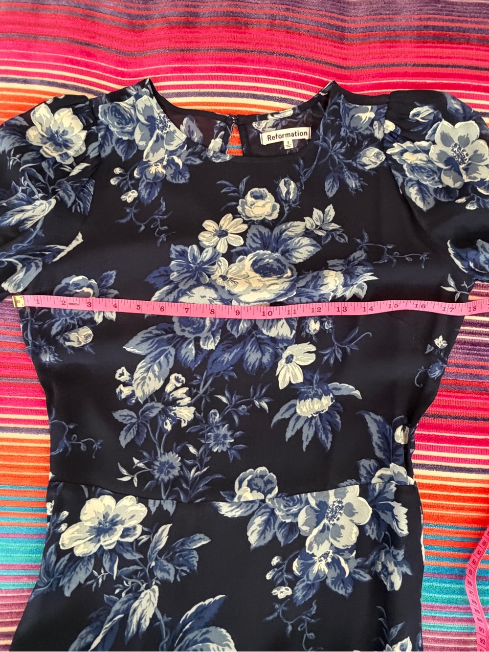 Reformation Doutzen Dress in Lotti, Size 8, Like New - Picture 12 of 13